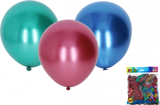 Nafukovací chrómový balónik 25 cm
