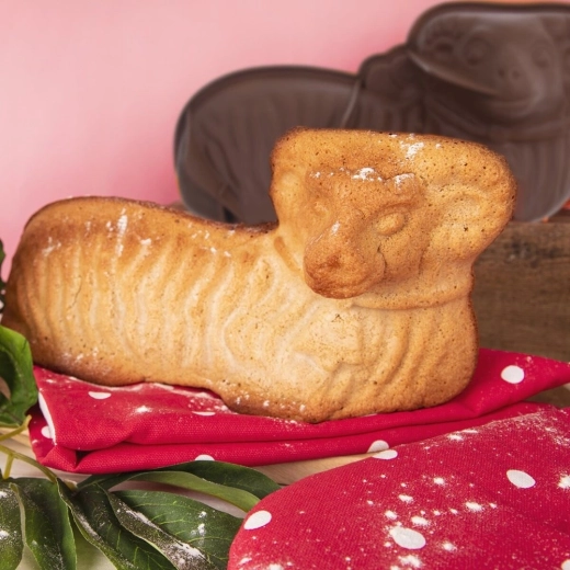 Detailný 3D tvar veľkonočného baránka