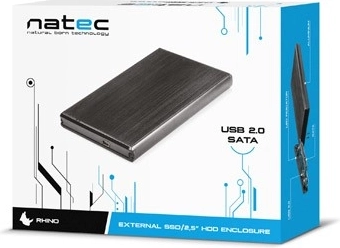 Externé hliníkové puzdro Natec Rhino pre 2,5" disky
