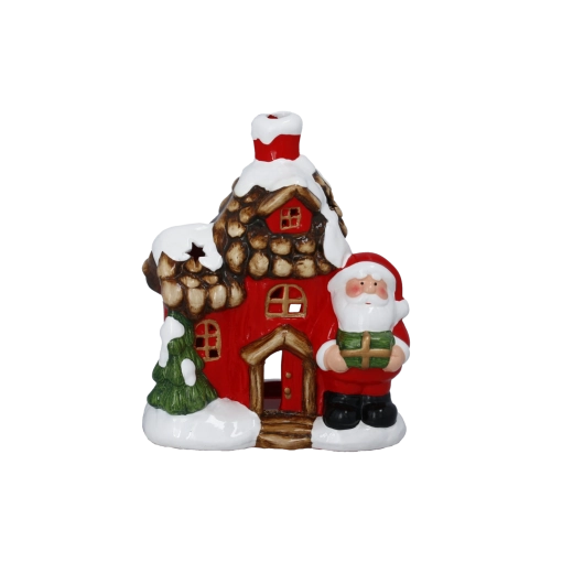 Vianočná dekorácia domček Santa Clausa
