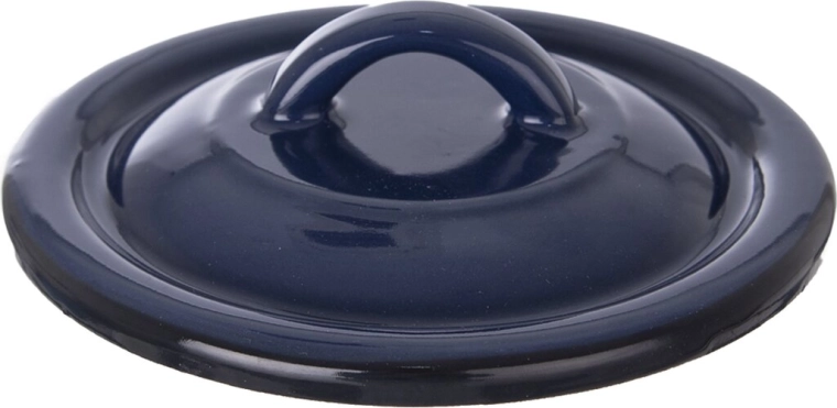 Smaltovaná pokrievka modrobiela 16 cm