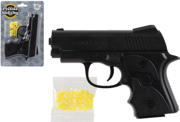 Plastová pištoľ na guličky 14 cm