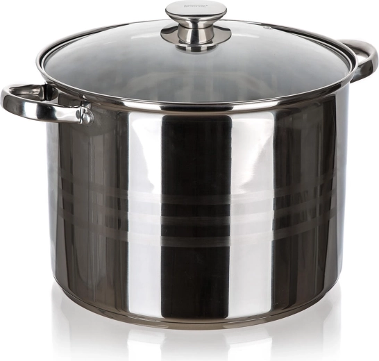 Nerezový hrniec 30 cm so sklenenou pokrievkou 16,2 l LIVING