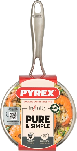 Kastról Infinity s nerezovým telom a sklenenou pokrievkou 16 cm, 1,25 l