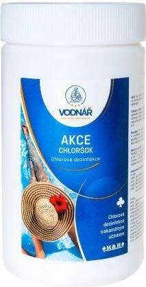 Chlórošok granulát na rýchlu dezinfekciu bazéna 1 kg VODNÁR