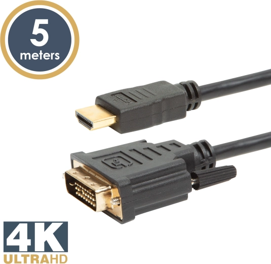 DVI-D na HDMI kábel 5 m