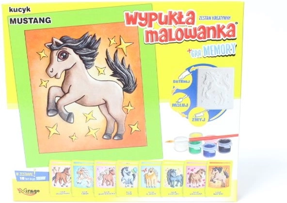 Mirage Hobby 3D maľovanie – Poník mustang + pexeso