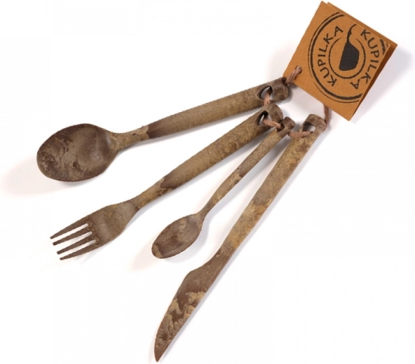 Kempingový príbor KUPILKA Cutlery Brown
