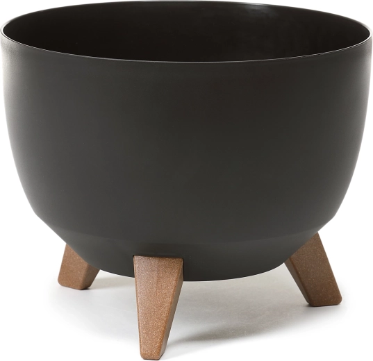 Kvetináč na nožičkách ROMA 33 cm, čierny