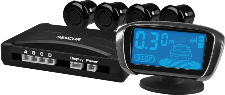 Sencor parkovacie senzory s bezdrôtovým LCD displejom