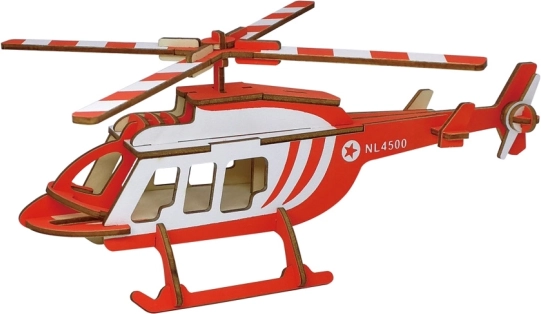 Woodcraft drevené 3D puzzle transportný vrtuľník
