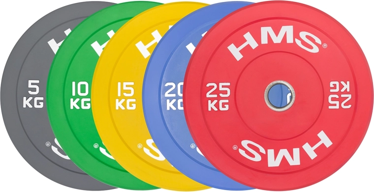 Farebný bumper kotúč 10 kg HMS