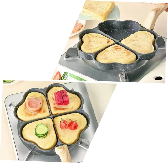 Štyri srdiečkové formy pre viac porcií naraz