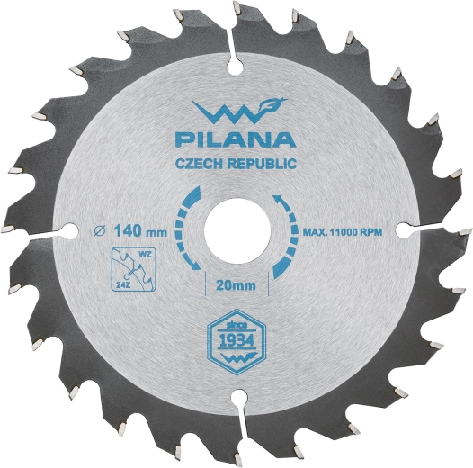 Pílový kotúč PILANA SK 5255 WZ 140 mm, 24 zubov, 20 mm