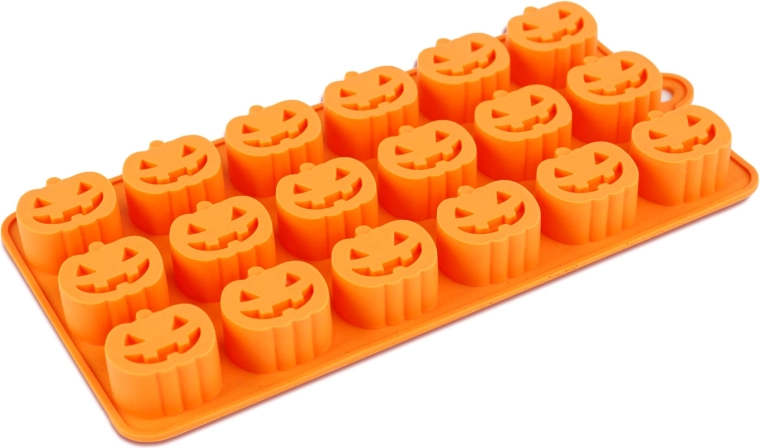 Halloweenová silikónová forma na ľad v tvare tekvíc