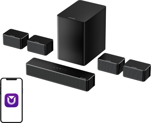 Soundbar ULTIMEA Poseidon D70 so subwooferom a 7.1 surround