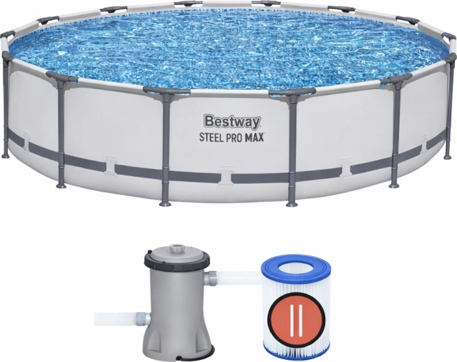 Záhradný bazén BESTWAY Steel Pro MAX 4,27 m x 84 cm s filtráciou