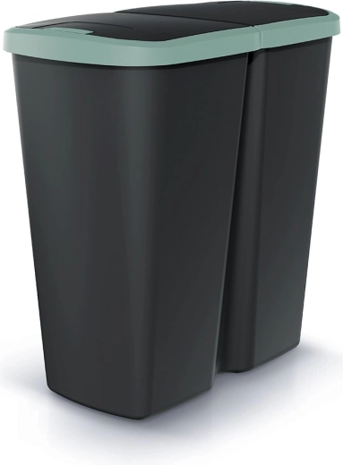 Odpadkový kôš Compacta Q Duo 45 l na triedenie odpadu