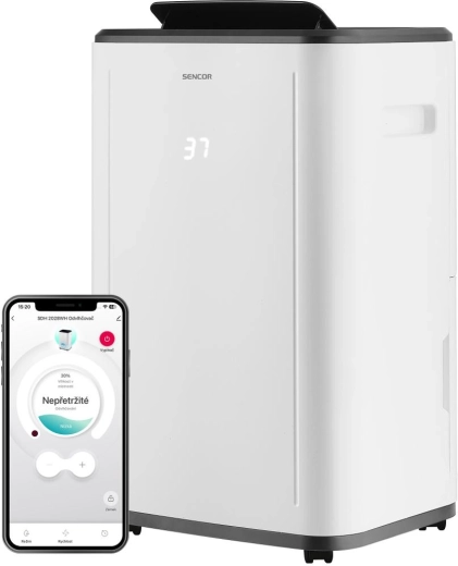 Sencor inteligentný mobilný odvlhčovač vzduchu SDH 2028WH s Wi-Fi
