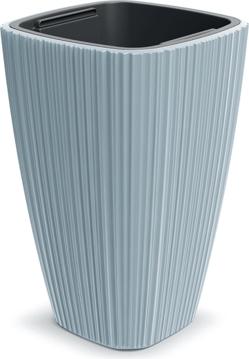 Kvetináč Oro 39 cm svetlosivý s vložkou