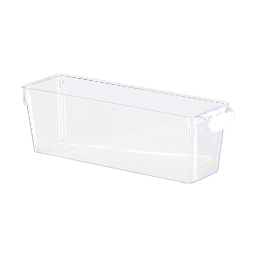 Priehľadný organizér do chladničky s vekom 10 × 32,5 × 10,5 cm