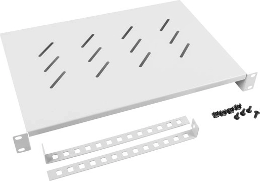 Lanberg polica do 19" rozvádzača 1U 483 × 300 mm sivá - 1 kus