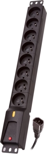 Napájacia lišta PDU IEC 320, 8 zásuviek, 3 m