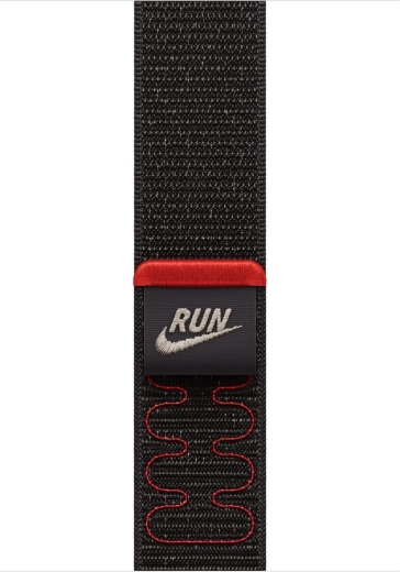 Športový remienok NIKE pre Apple Watch 46 mm – nočná čierna