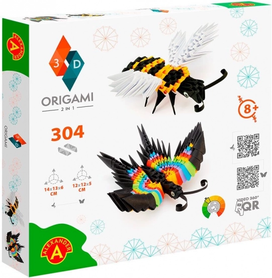 Alexander, Origami 3D - Motýľ 2v1, včela