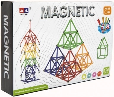 Magnetická stavebnica 120 ks
