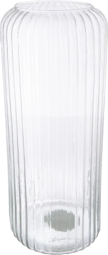 Sklenená váza z recyklovaného skla 15 × 15 × 37 cm