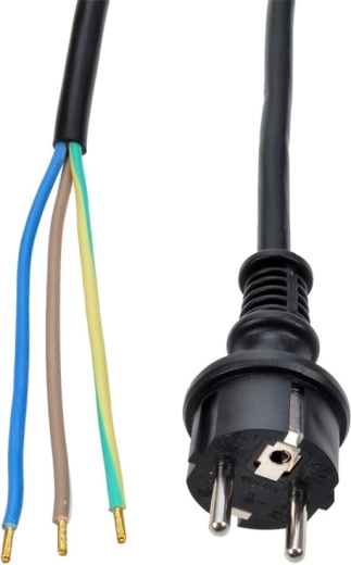 Solight flexo gumová šnúra 3× 1,5 mm² čierna 5 m