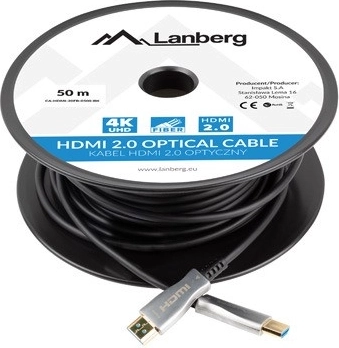 Optický HDMI kábel 50m Lanberg