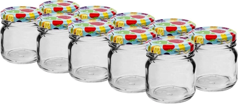 Poháre 40 ml s farebným viečkom (10 ks)