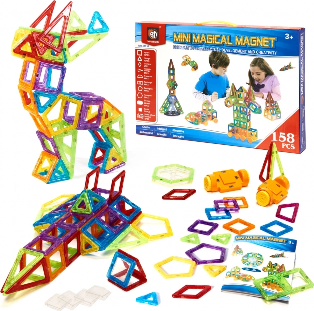 Magnetické stavebnice pre deti Magical Magnet 162 kusov