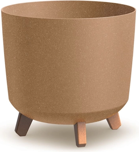 Kvetináč Gracia Tubus Eco Wood naturo, priemer 29,8 cm