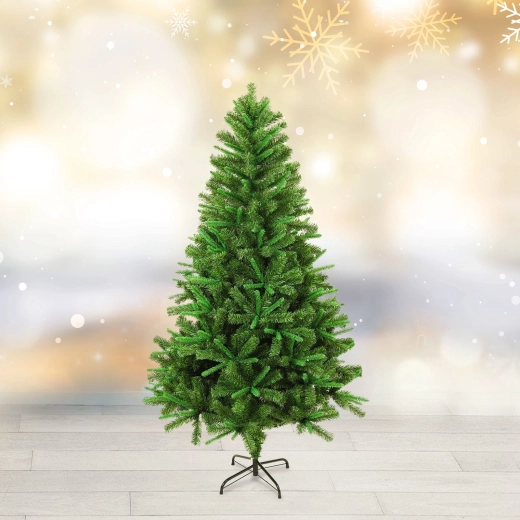 Dvojfarebný umelý vianočný stromček 180 cm
