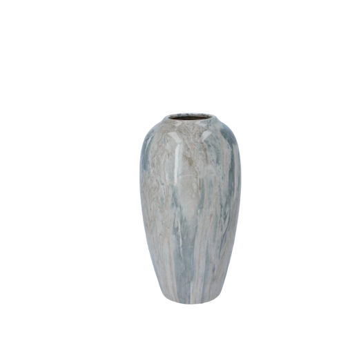 Keramická váza s mramorovým efektom 14 × 14 × 25,5 cm