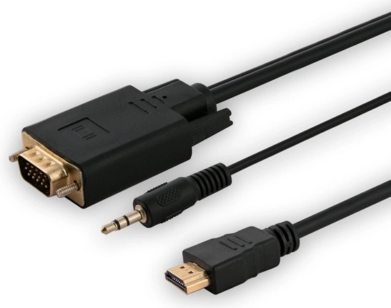 Adaptér HDMI na VGA s audio, 1,8 m