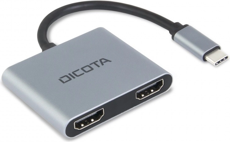 Dicota prenosná USB-C mini dokovacia stanica 4v1 4K, 2× HDMI, PD 100 W