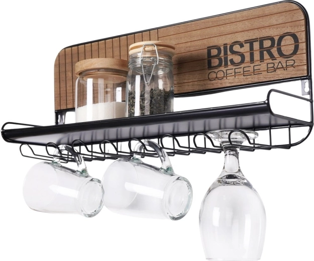 Nástenný držiak na poháre a hrnčeky Bistro