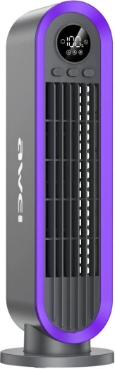 AWEI F52 stĺpový ventilátor 3600 mAh sivý