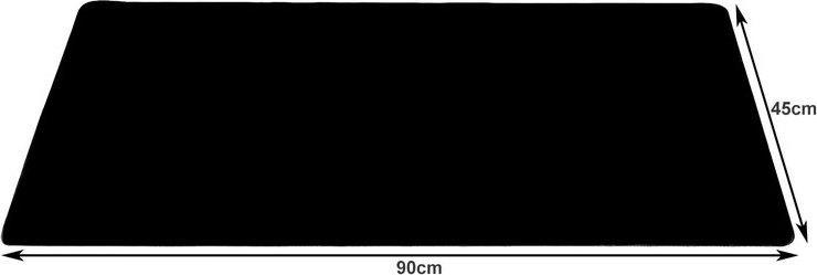XXL rozmer 90 × 45 cm pre klávesnicu aj myš