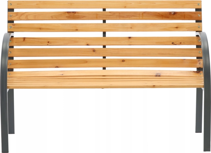 Záhradná lavička Garden Line 120 cm drevená s oceľovou konštrukciou