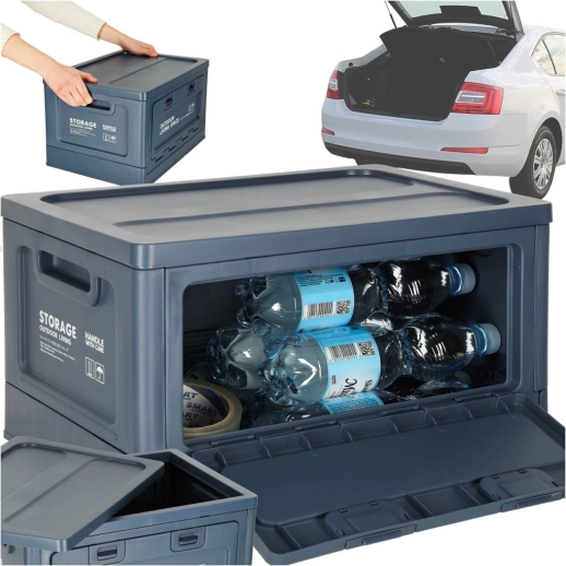 Campingová krabica - skladací box 25l modrá
