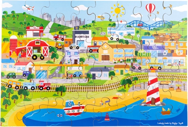 Podlahové puzzle Mesto