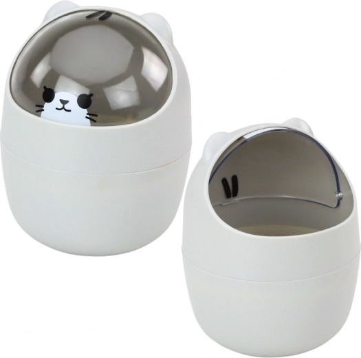 Mini kôš na stôl šedý 1L