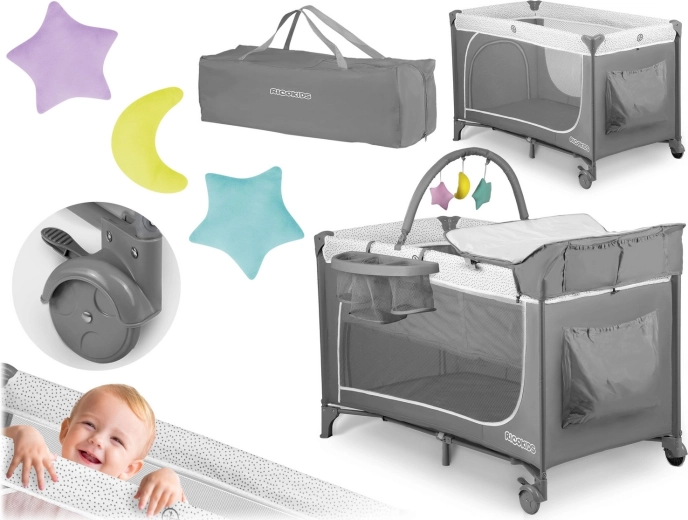 Prebaľovací pult, hračky a organizér v balení