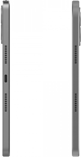 Tenké kovové telo so stereo reproduktormi a USB‑C