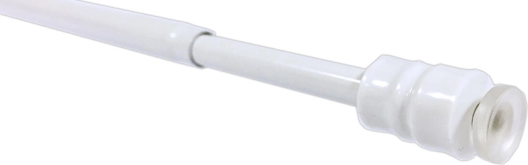 Vitrážová teleskopická tyč s prísavkami, biela (56–90 cm)